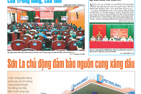 Báo Sơn La, thứ 4, ngày 11/3/2026