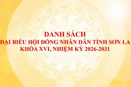 ĐẠI BIỂU TRÚNG CỬ HĐND TỈNH SƠN LA KHÓA XVI, NHIỆM KỲ 2026-2031

