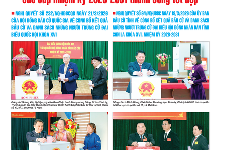 Số đặc biệt chào mừng thành công cuộc bầu cử đại biểu Quốc hội khóa XVI và đại biểu HĐND các cấp nhiệm kỳ 2026-2031