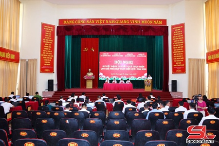 Đảng uỷ 4 xã khu vực Quỳnh Nhai Sơ kết đánh giá kết quả thực hiện quy chế phối hợp quý I/2026