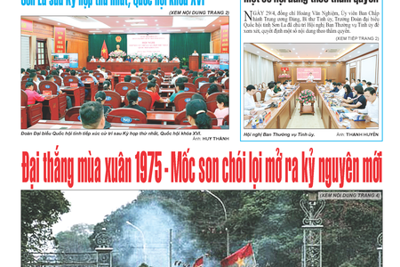 Báo Sơn La, thứ 5, ngày 30/4/2026