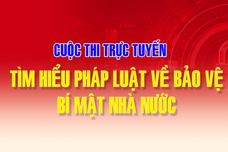 Cuộc thi trực tuyến “Tìm hiểu pháp luật về bảo vệ bí mật nhà nước”
