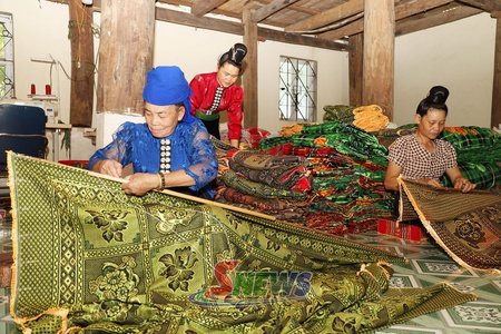 Nghề làm đệm truyền thống ở Quỳnh Nhai