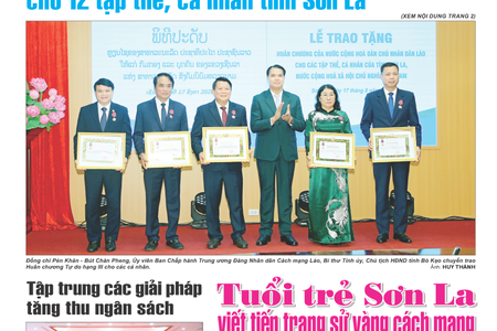 Báo Sơn La, thứ 3, ngày 18/8/2026