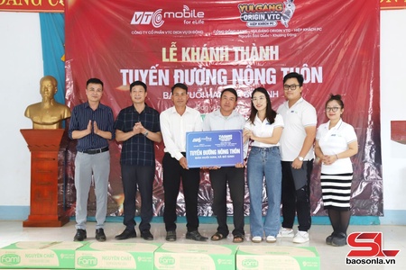 Rural road in Huoi Han hamlet inaugurated