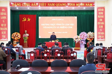 Standing Deputy Secretary of provincial Party Committee visits Phieng Cam commune.