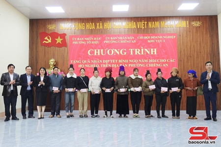 Krưr 100 poz huv trâu ziv pêx xênhv pluôs, ziv jê cêr pluôs phường Chiềng An