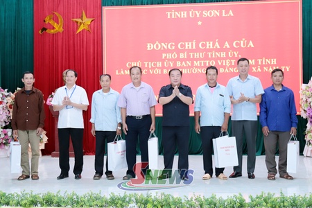 Provincial Party Committee’s Deputy Secretary works with Nam Ty commune