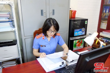 Cán bộ Kiểm sát tận tụy, trách nhiệm với công việc