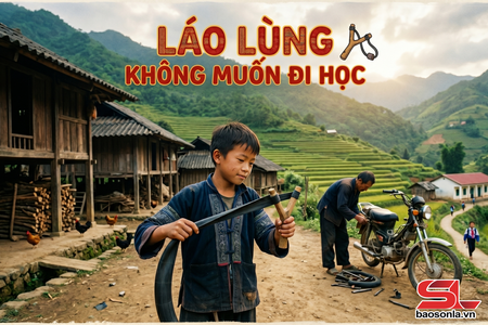 Láo Lùng không muốn đi học