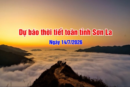 Dự báo thời tiết toàn tỉnh Sơn La ngày 14/7/2026
