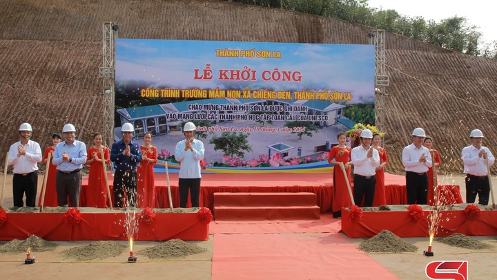 Construction begins on Chieng Den commune kindergarten