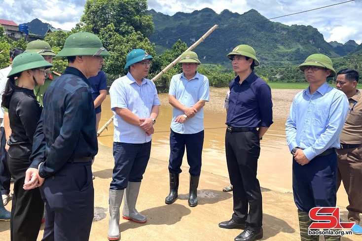 Chairman of provincial People's Committee visits flood-hit areas