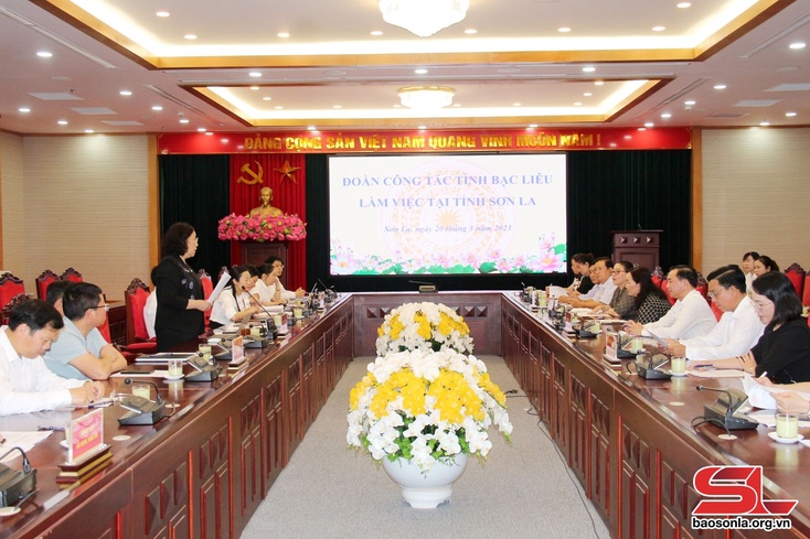 Đoàn công tác tỉnh Bạc Liêu thăm và làm việc tại tỉnh Sơn La