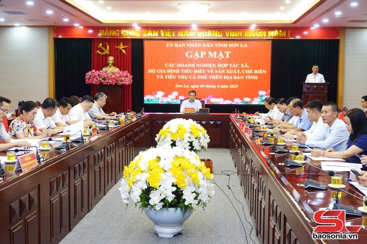 Sơn La gặp mặt các doanh nghiệp, HTX, hộ gia đình tiêu biểu về sản xuất, chế biến và tiêu thụ cà phê