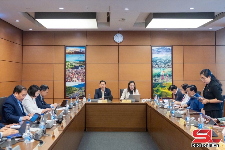 Đoàn đại biểu Quốc hội tỉnh Sơn La thảo luận tại Tổ