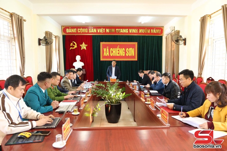 Đồng chí Chủ tịch UBND tỉnh dự chỉ đạo Hội nghị kiểm điểm đánh giá, xếp loại tập thể, cá nhân Ban Thường vụ Đảng ủy xã Chiềng Sơn năm 2025