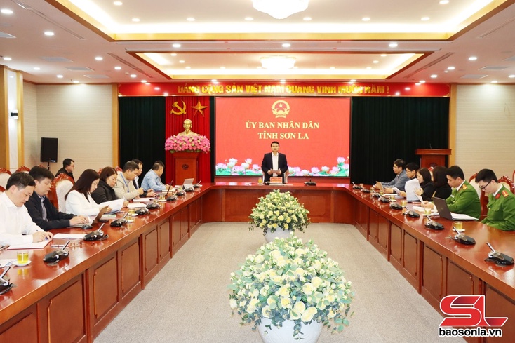 Đồng chí Phó Chủ tịch UBND tỉnh làm việc với các sở, ngành triển khai Nghị định số 255/2025/NĐ-CP