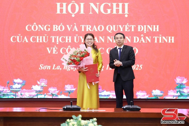 Công bố quyết định của Chủ tịch UBND tỉnh về công tác cán bộ