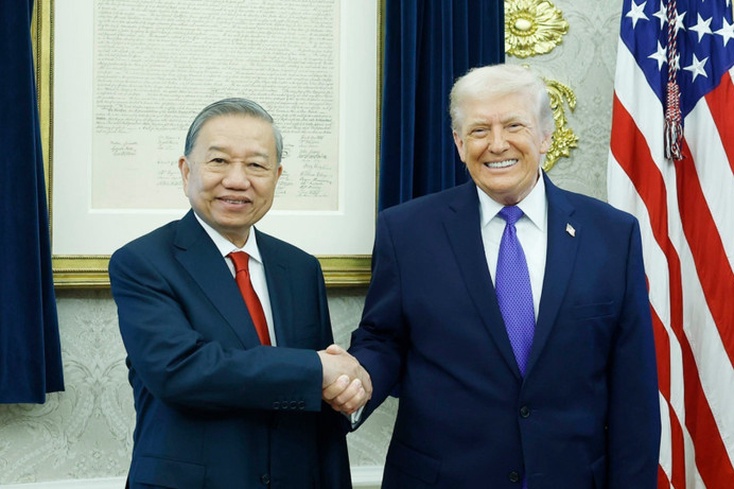 Tổng Bí thư Tô Lâm gặp Tổng thống Hoa Kỳ Donald Trump