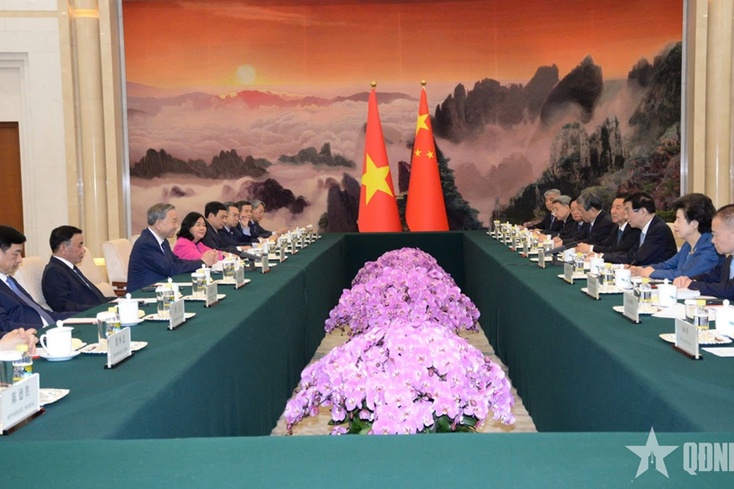 Tổng Bí thư, Chủ tịch nước Tô Lâm hội kiến Chủ tịch Chính hiệp toàn quốc Trung Quốc Vương Hộ Ninh