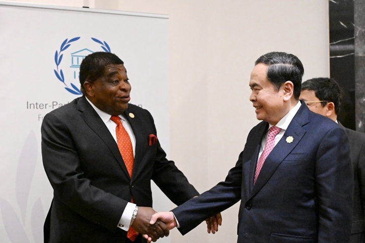 Đại hội đồng IPU-152: Chủ tịch Quốc hội Trần Thanh Mẫn gặp Tổng Thư ký IPU Martin Chungong