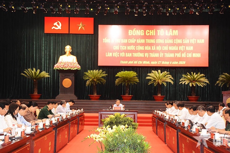 Tổng Bí thư, Chủ tịch nước Tô Lâm: Thành phố Hồ Chí Minh cần đặt trọng tâm cải cách vào thể chế phát triển