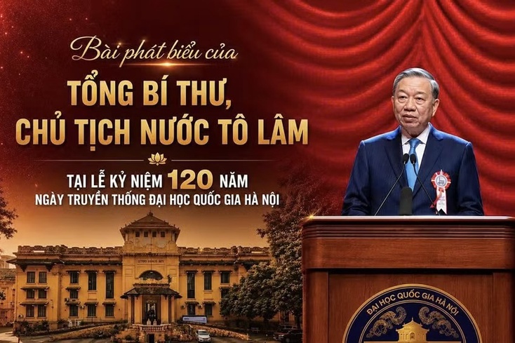 Bài phát biểu của Tổng Bí thư, Chủ tịch nước Tô Lâm tại lễ kỷ niệm 120 năm Ngày truyền thống Đại học Quốc gia Hà Nội