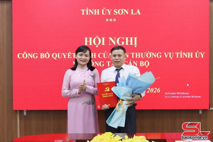 Công bố Quyết định của Ban Thường vụ Tỉnh ủy về công tác cán bộ