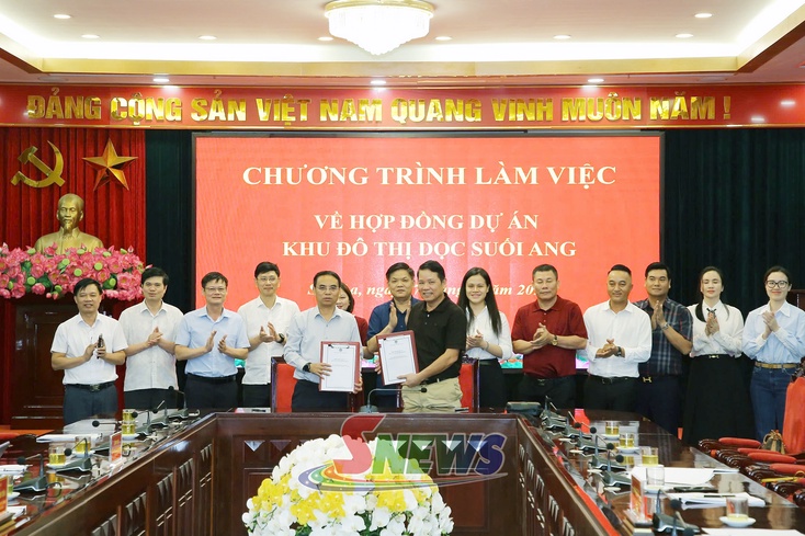 Ký kết hợp đồng dự án Khu đô thị dọc suối Ang