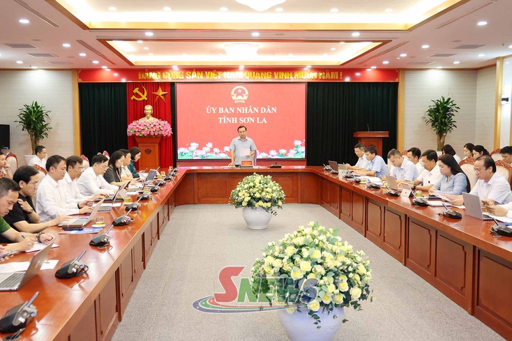 Họp Ban Tổ chức Cuộc thi Ứng dụng trí tuệ nhân tạo (AI), khai thác Kho dữ liệu dùng chung tỉnh Sơn La năm 2026