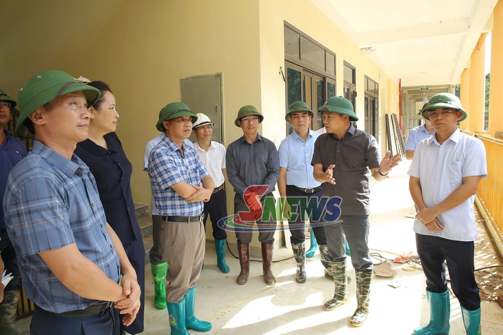 Giám sát tiến độ xây dựng Trường Phổ thông nội trú liên cấp Tiểu học - THCS Mường Lạn