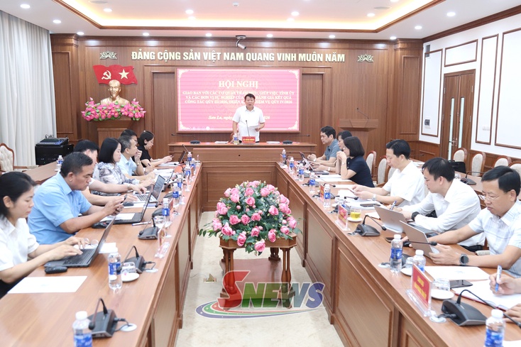Giao ban các cơ quan tham mưu, giúp việc Tỉnh ủy