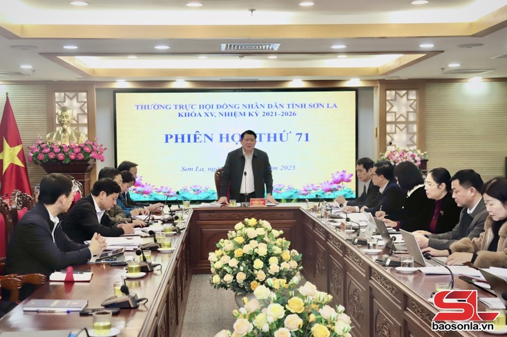 Phiên họp thứ 71 Thường trực HĐND tỉnh Sơn La khóa XV, nhiệm kỳ 2021-2026