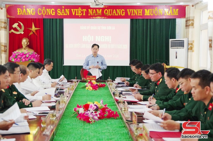 Đảng ủy Quân sự tỉnh ra nghị quyết lãnh đạo thực hiện nhiệm vụ quý II