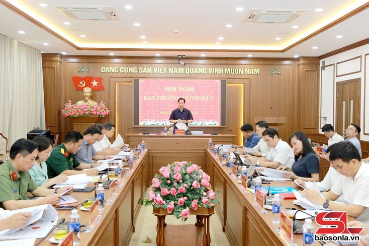 Ban Thường vụ Tỉnh ủy họp quyết định một số nội dung theo thẩm quyền