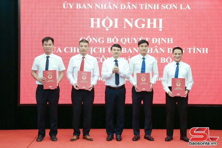 Công bố quyết định của Chủ tịch UBND tỉnh về công tác cán bộ