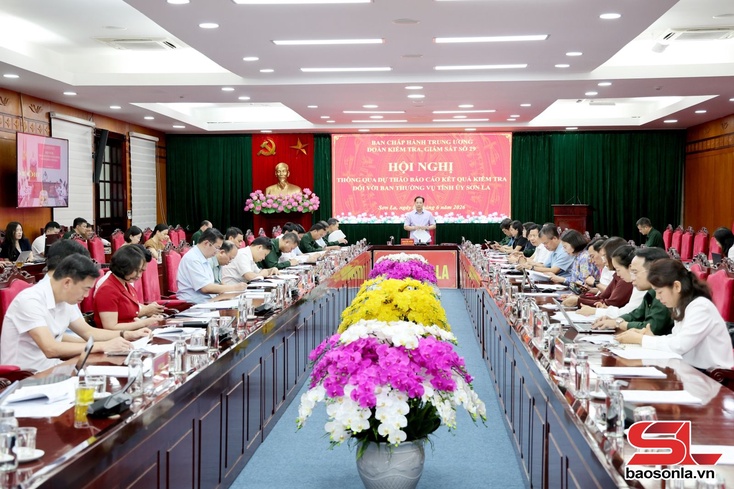 Thông qua dự thảo báo cáo kết quả kiểm tra đối với Ban Thường vụ Tỉnh ủy Sơn La