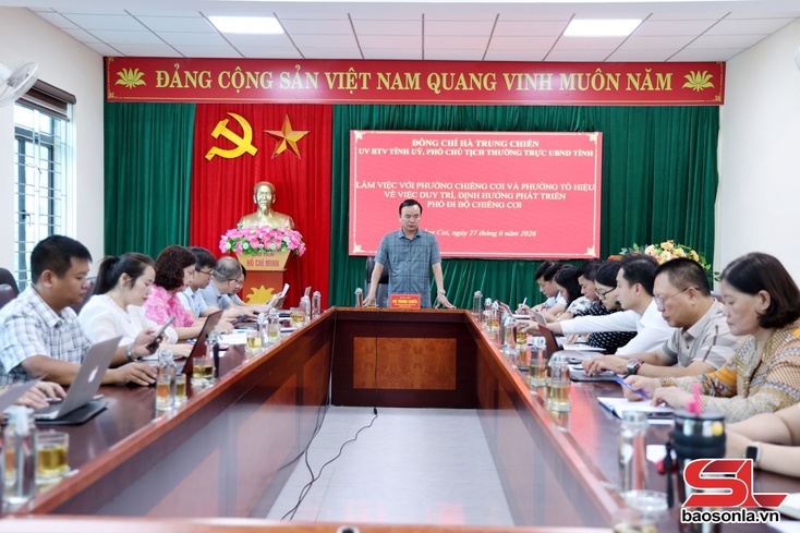 Đồng chí Phó Chủ tịch Thường trực UBND tỉnh làm việc với phường Chiềng Cơi và Tô Hiệu