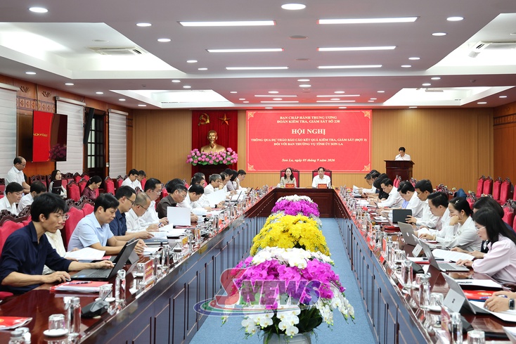 Thông qua Dự thảo báo cáo kết quả kiểm tra, giám sát đối với Ban Thường vụ Tỉnh ủy Sơn La