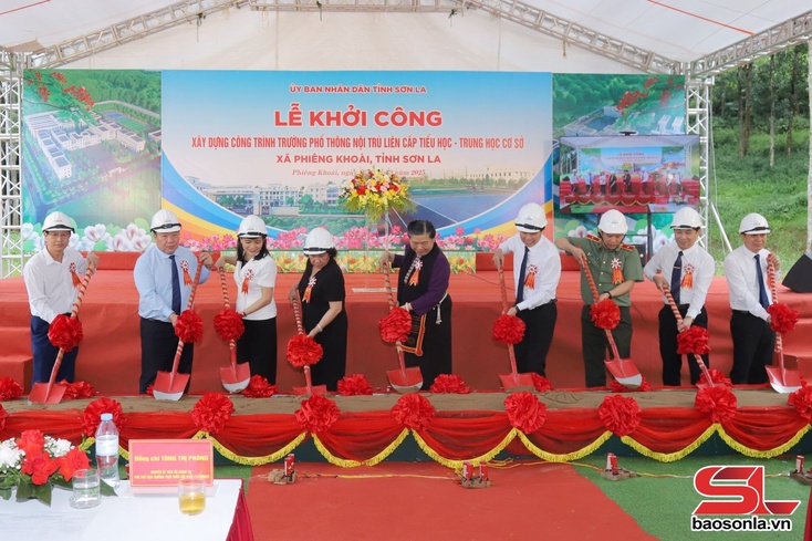 Son La province breaks ground on Phieng Khoai commune boarding school 