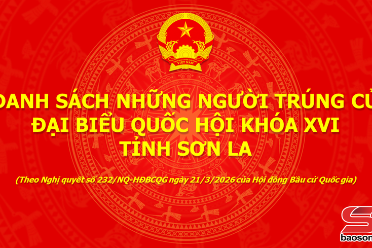 DANH SÁCH NGƯỜI TRÚNG CỬ ĐẠI BIỂU QUỐC HỘI KHÓA XVI, TỈNH SƠN LA