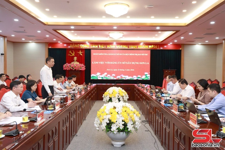 Đoàn kiểm tra, giám sát số 29 của Bộ Chính trị, Ban Bí thư làm việc với Đảng ủy Sở Xây dựng